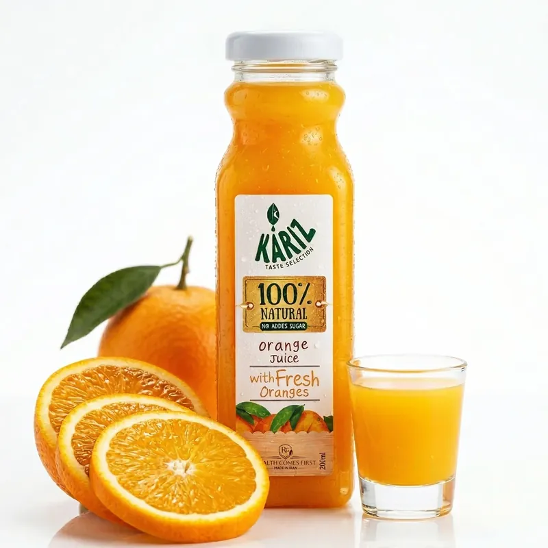 Kariz orange juice bottle