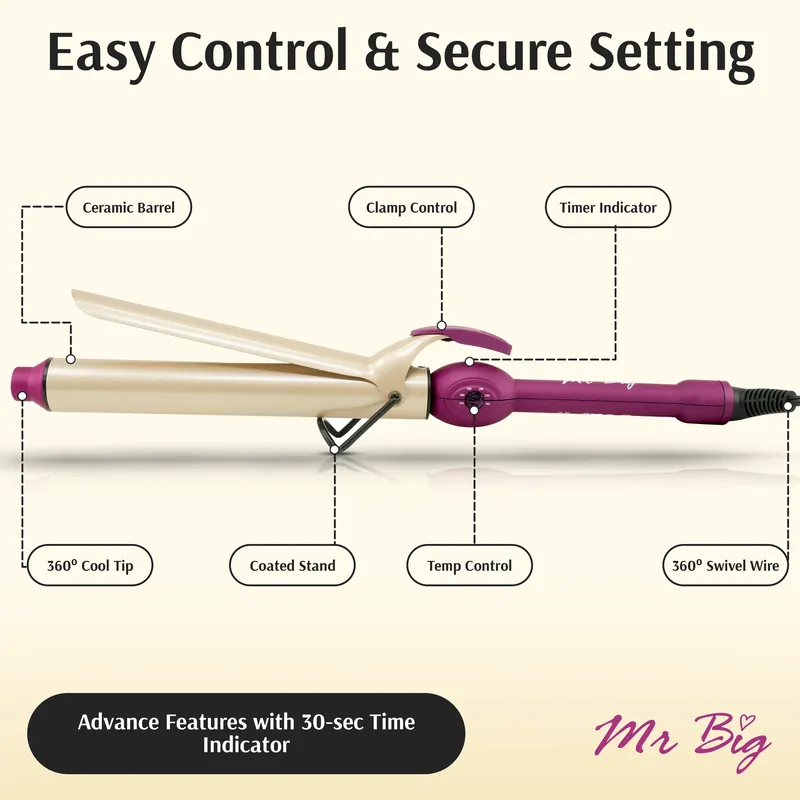 Mr Big curling iron listing image 5: How to Use / Safety